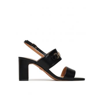 Sandale dama -  negru - textil -