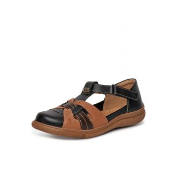 Sandale dama  piele de calitate - Maro