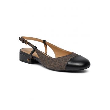 Sandale dama -  piele ecologica - maro - Perla Flex Sling Fla -