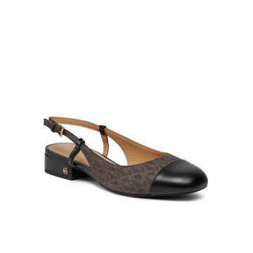 Sandale dama -  piele ecologica - maro - Perla Flex Sling Fla -