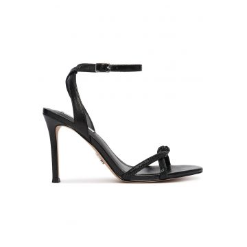 Sandale dama -  piele ecologica - negru -
