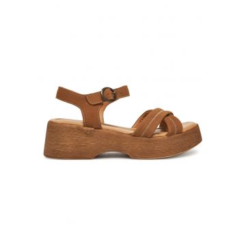 Sandale dama -  piele maro - Maro