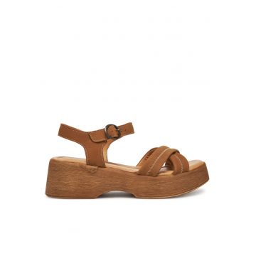Sandale dama -  piele maro - Maro