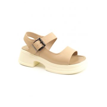 Sandale dama piele naturala 2566 - Bej