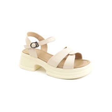 Sandale dama piele naturala 2567 - Bej