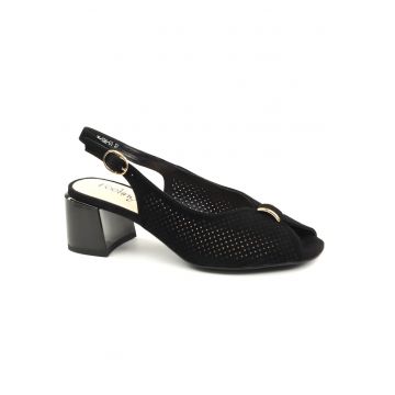 Sandale dama piele naturala 26 536 01 - Negru