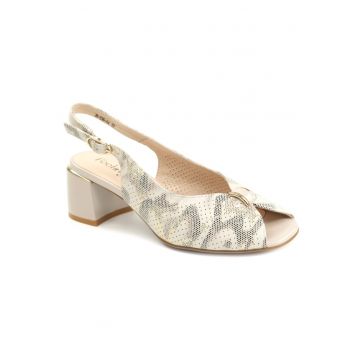 Sandale dama piele naturala 26 536 04 - Argintiu