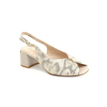 Sandale dama piele naturala 26 536 04 - Argintiu