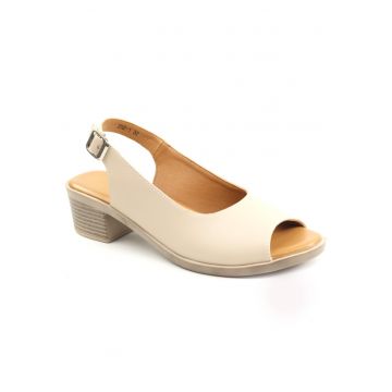 Sandale dama piele naturala 352 1 - Bej
