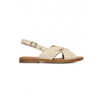 Sandale dama -  piele naturala - bej -