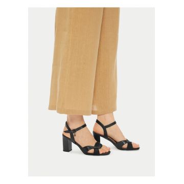 Sandale dama -  piele naturala - clasic - negru -