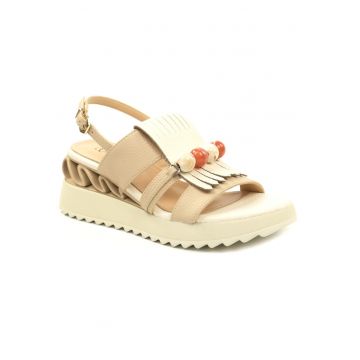 Sandale dama piele naturala D106 RD909 A824 - Bej