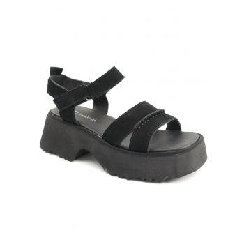 Sandale dama piele naturala D113 OWS003 1BLACK - Negru