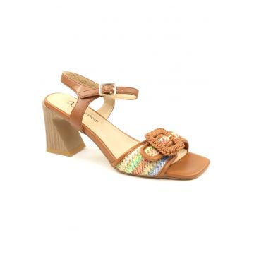Sandale dama piele naturala DAMAD106 RD1365 B159 - Maro