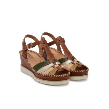 Sandale dama -  piele naturala - maro -