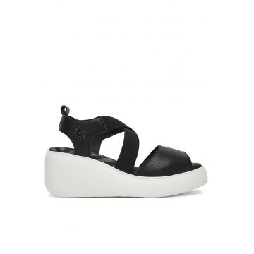 Sandale dama -  piele naturala - negre