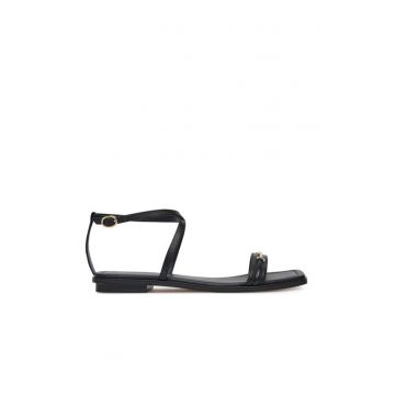 Sandale dama -  piele naturala - negru