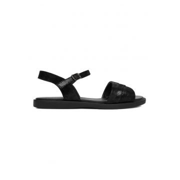 Sandale dama -  piele naturala - negru - confortabile
