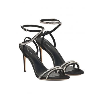 Sandale dama - piele naturala - negru - Negru