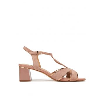 Sandale dama - piele naturala - roz - Roz