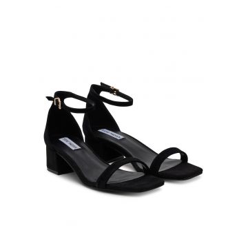 Sandale dama -  piele naturala - toc clasic - negru -
