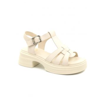 Sandale dama piele naturala TP1007 1 - Bej