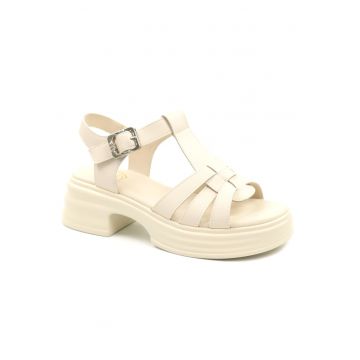 Sandale dama piele naturala TP1007 1 - Bej