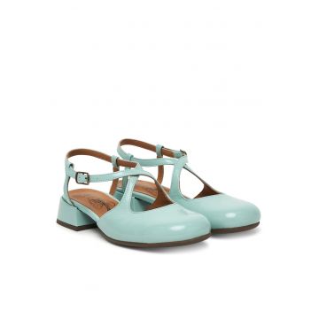 Sandale dama -  piele naturala - verzi