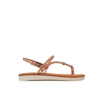 Sandale dama  Rose Glam - piele naturala - roz -