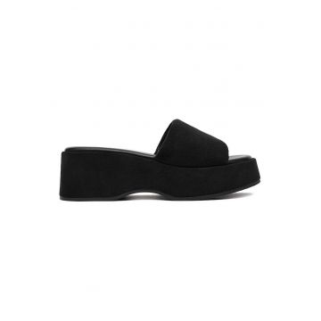 Sandale dama -  Textil - Negru