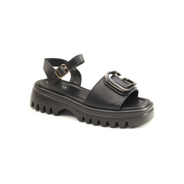 Sandale dama W1V1129 D16 1A PDPD 01 N - Negru