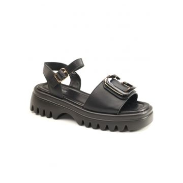 Sandale dama W1V1129 D16 1A PDPD 01 N - Negru