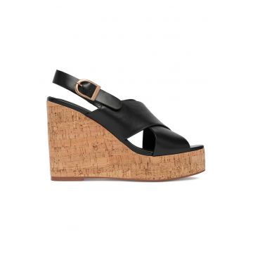 Sandale de dama  piele naturala - negru