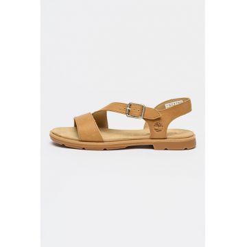 Sandale de piele Calista - Bej inchis