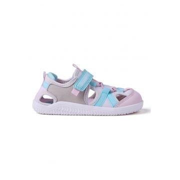 Sandale din material textil cu talpa flexibila si decupaje Crab - Roz