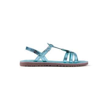Sandale din piele cu aspect metalizat Bearsden - Albastru aquamarin