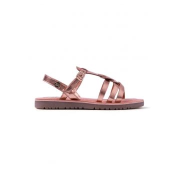 Sandale din piele cu aspect metalizat Bearsden - Auriu rose