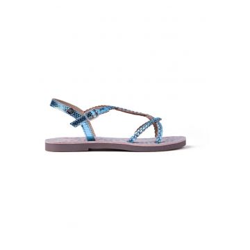 Sandale din piele cu barete multiple Boden - Rosu/Albastru