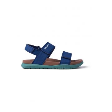 Sandale din piele ecologica cu inchidere velcro Dadaab - Bleumarin