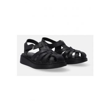 Sandale faltform din piele cu inchidere cu velcro