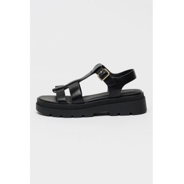 Sandale fisherman din piele Adacter - Negru