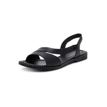 Sandale joase dama  piele naturala - Negru