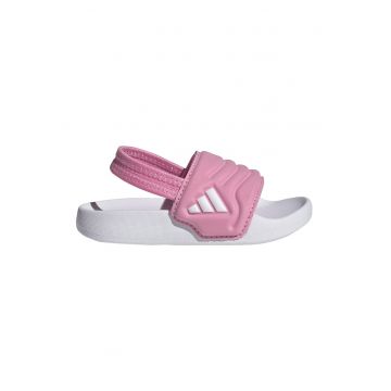 Sandale slingback Adilette - Alb/Roz