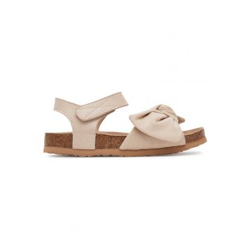 Sandale copii -  bej - material textil - sistem inchidere velcro