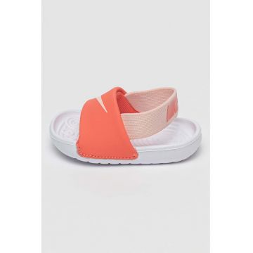 Sandale cu bareta slingback Kawa - Roz pastel/Alb optic