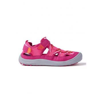 Sandale cu decupaje si velcro Hodgdon - Fucsia