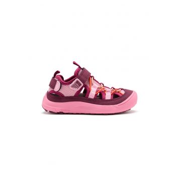 Sandale cu decupaje si velcro Hodgdon - Roz