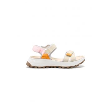 Sandale cu inchidere velcro si aspect contrastant Montville - Alb murdar