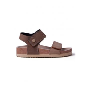 Sandale cu segmente cu inchidere velcro Scribner - Maro taupe