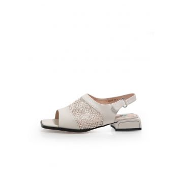 Sandale dama  2601419 din piele naturala - Bej